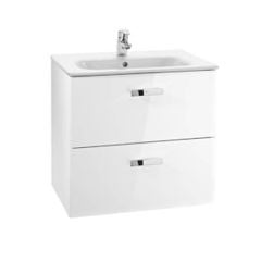 Roca Victoria 2 Drawer Vanity Unit Only 600mm - Gloss White - 856575806