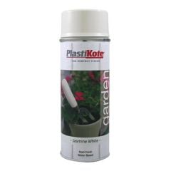 Plastikote Garden Colours Aerosol Spray Paint Jasmine White 400ml - PKT27203