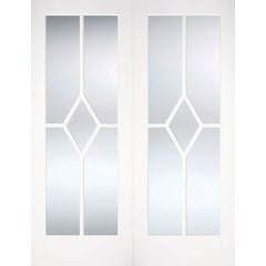 LPD Reims Pair Primed White Internal Door 1981x1220x40mm - WFPRSREICG48
