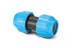 Polypipe MDPE 25mm Polyfast straight coupler - BWM40025