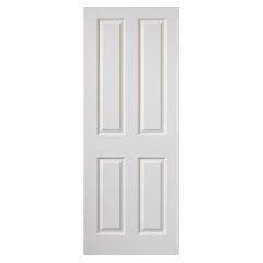 JB Kind Canterbury Grained White Internal Fire Door 1981x762x44mm - CANHH26