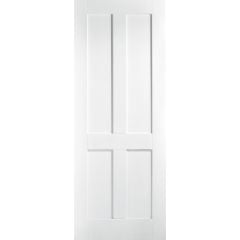 LPD London 4P Primed White Internal Door 1981x686x35mm - WFLON27