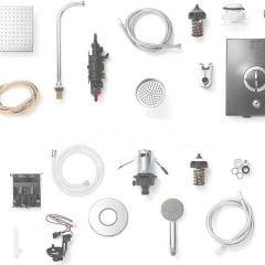 Aqualisa Quartz Electric Shower Rail Kit Pack - 435904