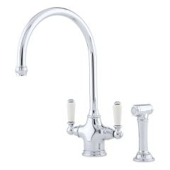 Perrin & Rowe Phoenician Kitchen Mixer Tap - Chrome - 4360CPWPC