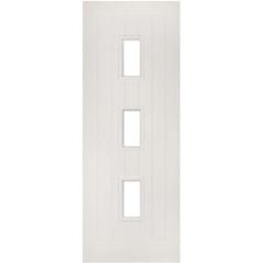 Deanta Ely White Primed Glazed Internal Fire Door 1981x610x45mm - 45ELYCGF/DWHP610