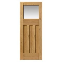 JB Kind Rustic Oak DxGlazed Internal Door 1981x762x35mm - RODXTL26