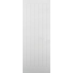 LPD Vertical 5P Primed White Internal Door 1981x762x35mm - TEXV5P30