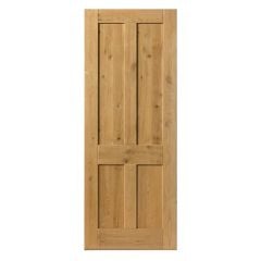 JB Kind Rustic Oak 4 Panel Internal Door 1981x838x35mm - RO4P29