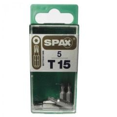 SPAX RP T15 BIT 25MM Pack of 5 - 5077701511525