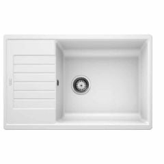 Blanco ZIA XL 6 S Compact Reversible Silgranit 1 Bowl Inset Kitchen Sink - White - 523277