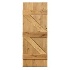 JB Kind Rustic Oak Ledged - Brace Kit Pack 1000x120x15mm - ROLEDBRPACK