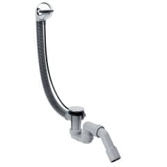 hansgrohe Flexaplus Complete Set Waste and Overflow Set For Standard Bathtubs - Chrome - 58143000