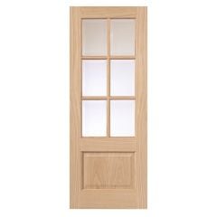 JB Kind Dove Oak Glazed Internal Door 1981x762x35mm - ODOV26