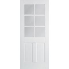 LPD Canterbury 2P 6L Primed White Internal Door 1981x762x35mm - WFCAN2P6L30