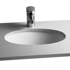 Vitra S20 42cm Under Counter Basin Oval, 0 Tap Hole - Basin Only