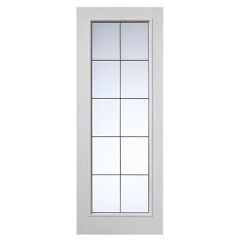JB Kind Decima White Glazed Internal Door 1981x762x35mm - CCAPDEC26
