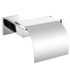 KWC DVS Cubus Wall Mounted Toilet Roll Holder CUBX111HP - Stainless Steel - 241.0488.586