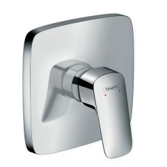 hansgrohe Logis Single Lever Manual Shower Mixer Highflow For Concealed Installation - Chrome - 71607000