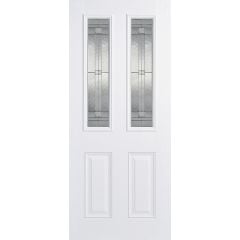 LPD Malton 2L Glazed Pre-Finished White External Door 2032x813x44mm - GRPMALWHI32