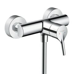 hansgrohe Talis S Single Lever Manual Shower Mixer For Exposed Installation with Centre Distance 15.3cm - 72601000