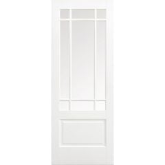 LPD Downham 9L Glazed Primed White Internal Door 1981x762x35mm - WFDOWCG30