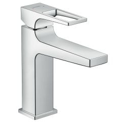 hansgrohe Metropol Single Lever Basin Mixer 110 with Loop Handle and Push-Open Waste - 74507000