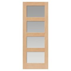 JB Kind Nevis Oak Glazed Internal Door 2040x826x40mm - ONEV826