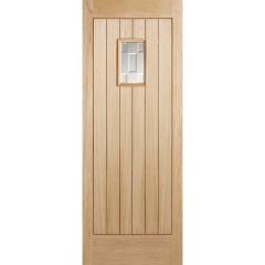LPD Suffolk Unfinished Oak External Door 1981x762x44mm - OSUFFOLK30