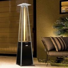 Outsunny 11.2KW Outdoor Patio Gas Heater - Black - 842-192