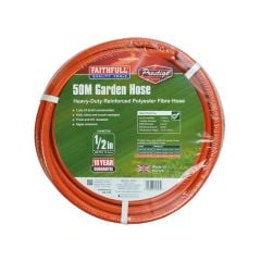 Faithfull Prestige Heavy-Duty Garden Hose 50m 12.5mm (1/2in) Diameter - FAIHOSE50PRE