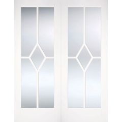 LPD Reims Pair Primed White Internal Door 1981x1372x40mm - WFPRSREICG54