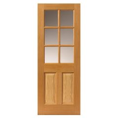 JB Kind Dean Oak Glazed Internal Door 1981x686x35mm - VSO6L2P23G