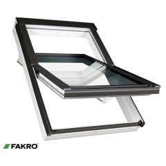 FAKRO PTP-V P2 01 55x78 White PVC Centre Pivot Window - 877N01 - 877N01