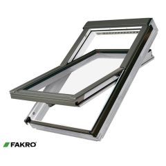 FAKRO FTW-V P2 03 66x98 White Acrylic Coated Pine Centre Pivot Window - 879F03 - 879F03