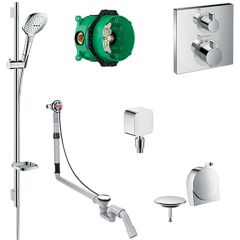 hansgrohe Square Valve With Raindance Select Rail Kit And Exafill - 88101032