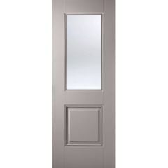 LPD Arnhem 1L Primed Plus Silk Grey Internal Door 1981x686x35mm - ARNGREGL27