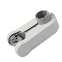Aqualisa Pinch Grip Shower Head Holder - 25.4mm - White - 901524