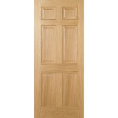 LPD Regency 6P Pre-Finished Oak Internal Door 2032x813x35mm - PFOREG32