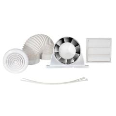 Airflow Aura In-Line Basic Extractor Fan Kit with LED Light - 9041422