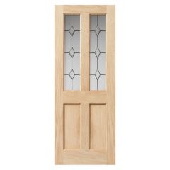 JB Kind Churnet Oak Glazed Internal Door 1981x762x35mm - OCHUDL26