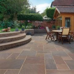 Pavestone Premium Calibrated Natural Stone 600 x 600 Raj Blend 35 Pieces - 01605002