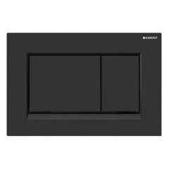 Geberit Sigma30 Dual Flush Plate Black / Black Easy-To-Clean - 115.883.16.1