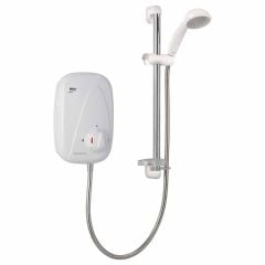 Mira Vigour Thermostatic Power Shower - White/Chrome - 1.1532.353