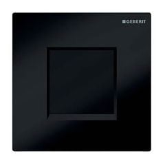 Geberit Sigma30 Urinal Flush Plate Electronic Mains Powered Black / Bright Chrome / Black - 116.027.KM.1