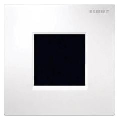 Geberit Sigma30 Urinal Flush Plate Electronic Batteru Powered White / Gloss Chrome / White - 116.037.KJ.1