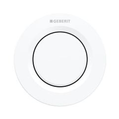 Geberit Single Type01 Flush Button White Alpine For Concealed Cistern 12cm and 15cm - 116.040.11.1