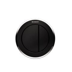 Geberit Flush Button Type10 Dual Flush Black / Gloss Chrome / Black - 116.057.KM.1