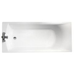 Roca Giralda Rectangular Acrylic Bath with No Grips - White - 123501000