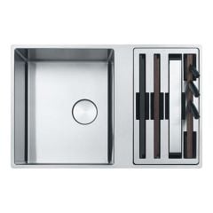 Franke Box Centre 1.5 Bowl Inset Kitchen Sink with Accessories BWX 220-41-27 - Stainless Steel