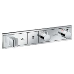 hansgrohe RainSelect Thermostatic Mixer for Concealed Installation for 2 Outlets - Chrome - 15355000